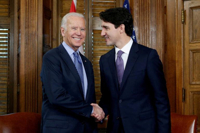 Trudeau bliver den første statsleder til at få opkald fra Biden