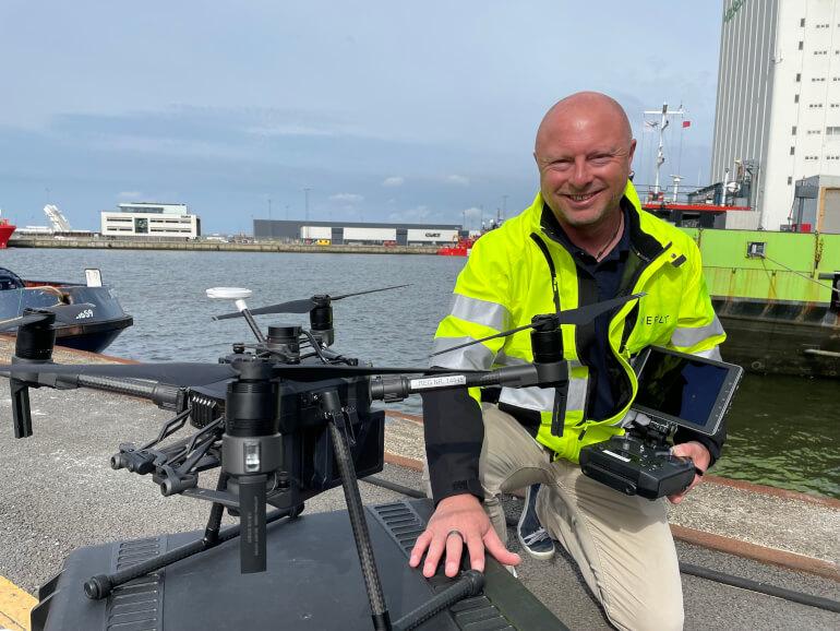 Droner er fremtiden for havne og offshore men godkendelser bremser opgaver