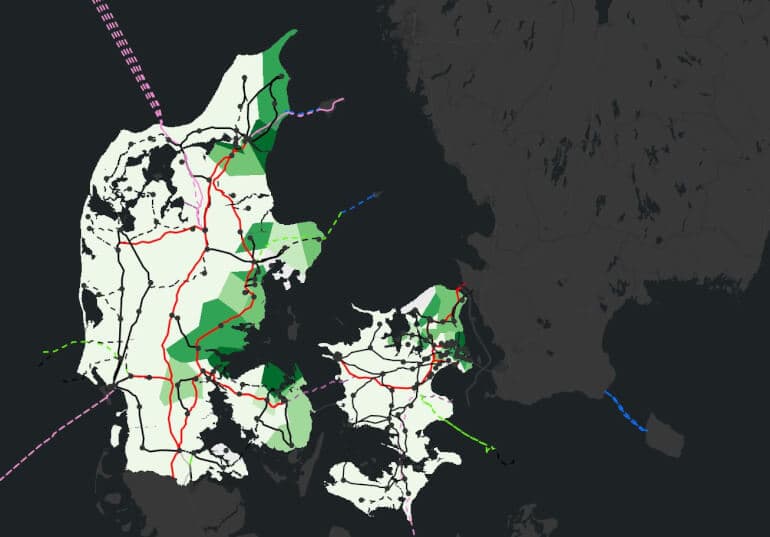 Nyt kapacitetskort udpeger gode steder til PtX