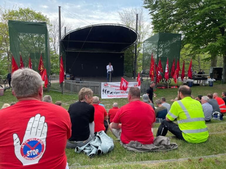 Demo-budskab til topmødet: Ingen EU-mindsteløn