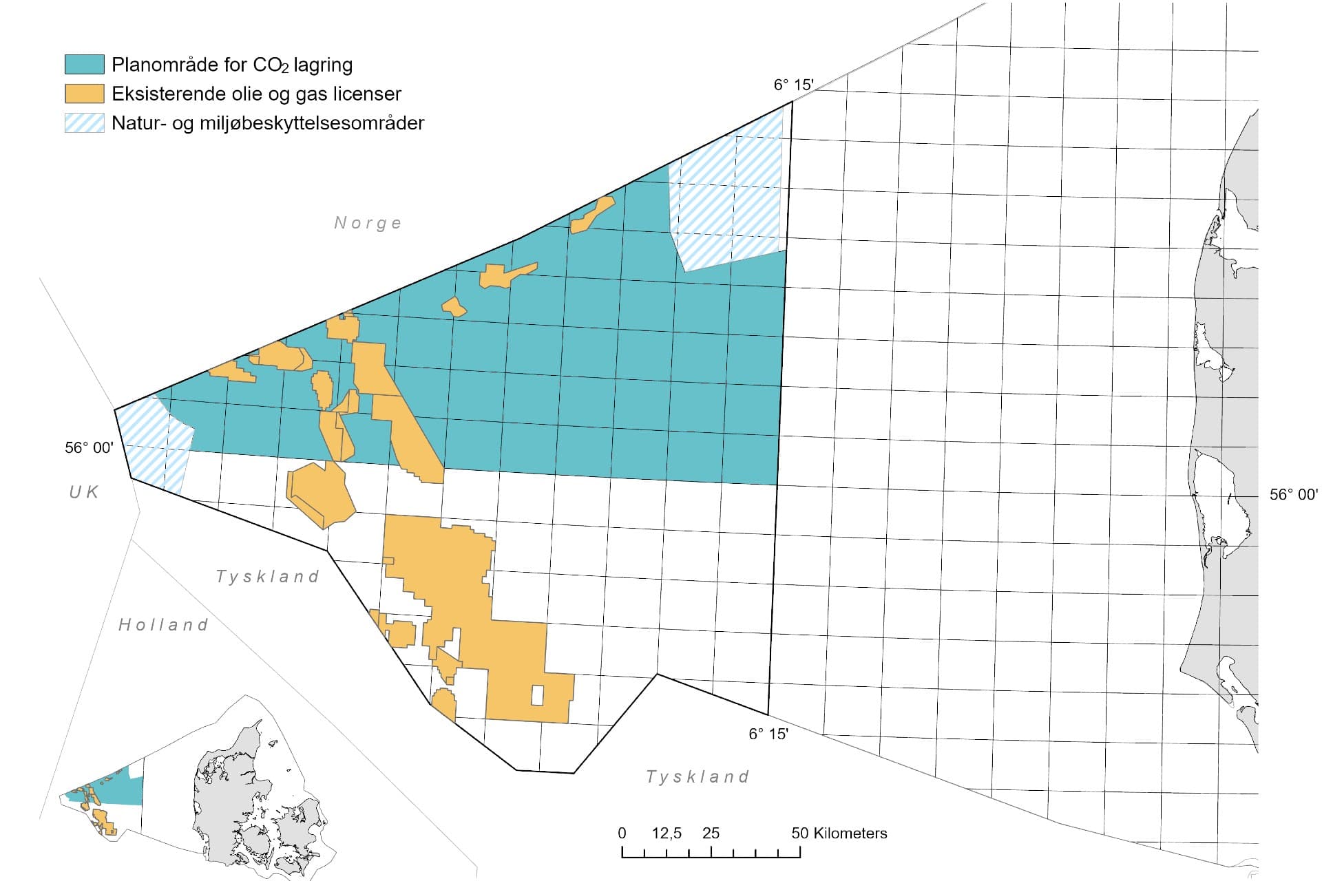 Danmarks første udbud af CO<sub>2</sub>-lagringstilladelser åbner mandag