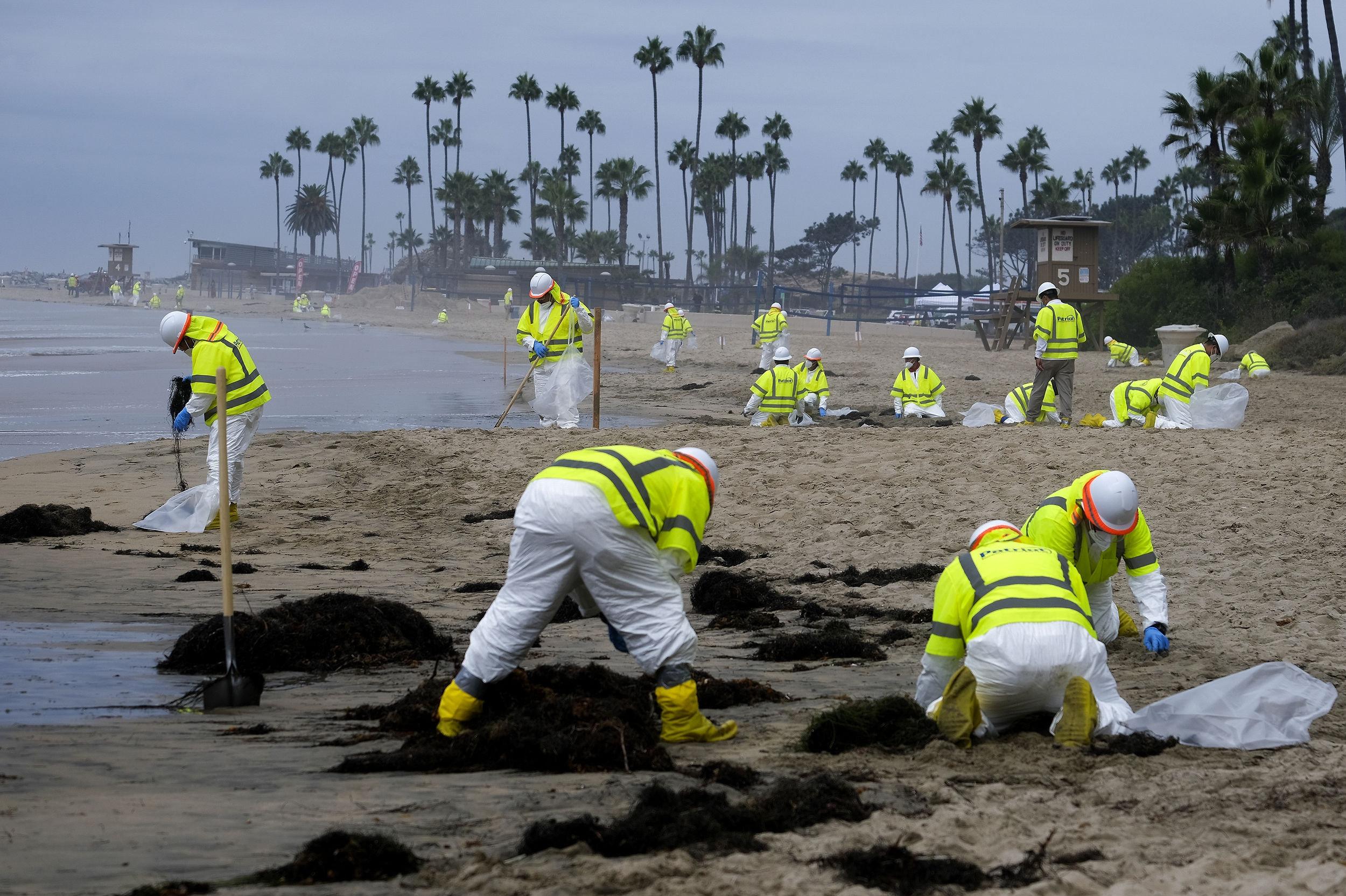 Udslip af olie på kyst i Californien udløser millionbøde