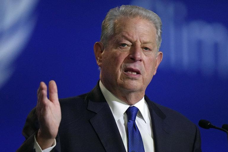 Al Gore var en af de første talere på COP27
