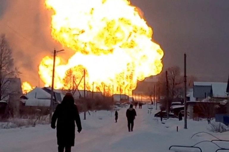 Tre dræbt i brand ved gasrørledning i Rusland