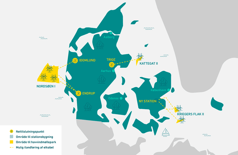 Energistyrelsen igangsætter høring for tre havvindområder