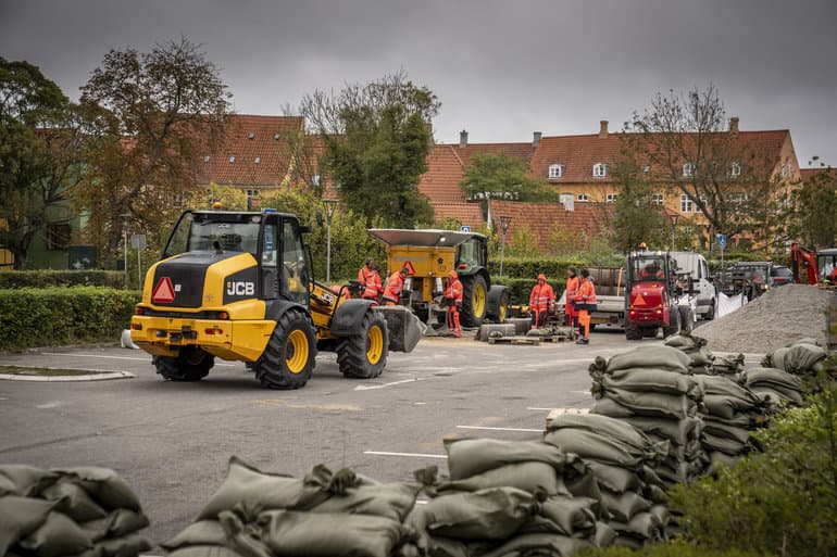 Bekymring over højvande kan afbryde elforsyning enkelte steder