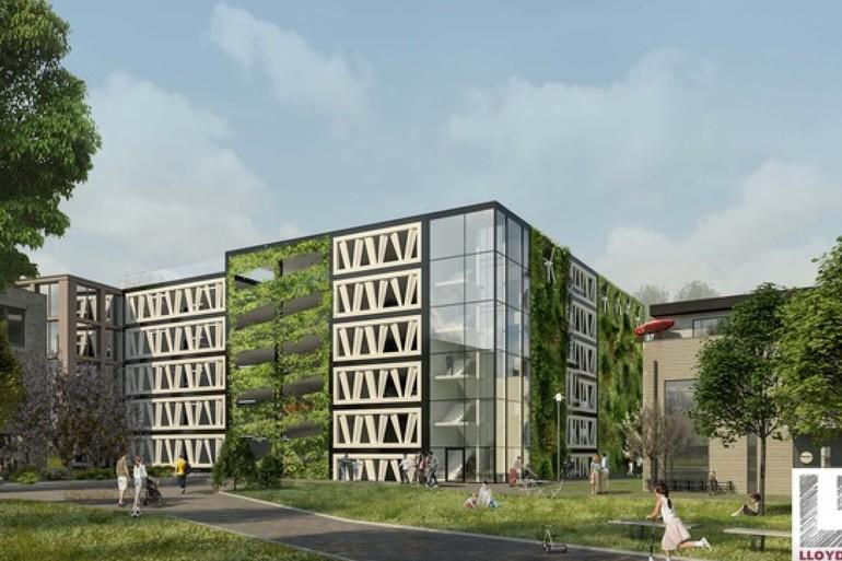 Vindmøllevinger undgår lossepladsen: Bruges i konstruktion af parkeringshus