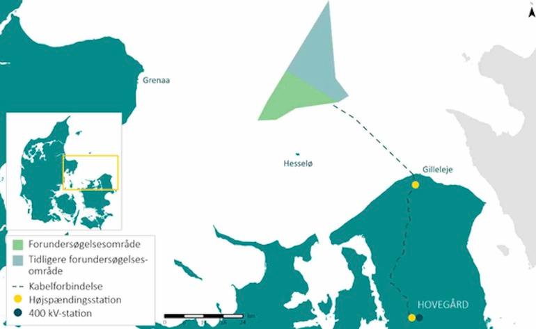 Energistyrelsen sætter anden fase for Hesselø Havvindmøllepark i gang
