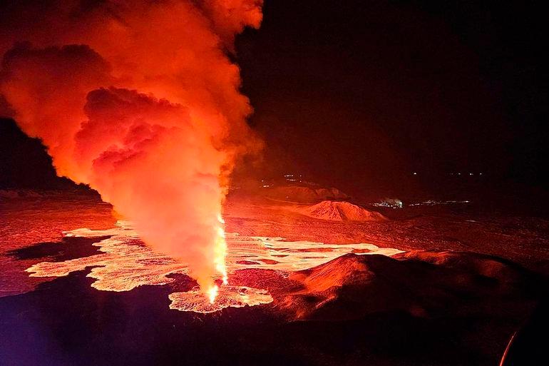 Vulkanudbrud stopper for varmetilførsel til halvø og begrænser elforbrug 