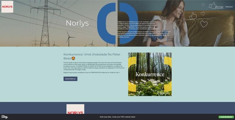 Svindlere har skabt falsk Norlys-hjemmeside